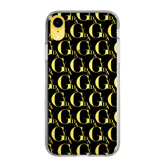 Slim Protection Case［ GYDA - Monogram - Black ］