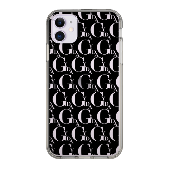 Slim Protection Case［ GYDA - Monogram - Black ］