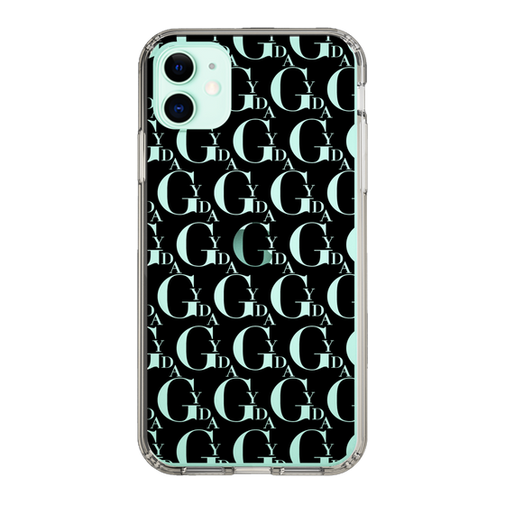 Slim Protection Case［ GYDA - Monogram - Black ］