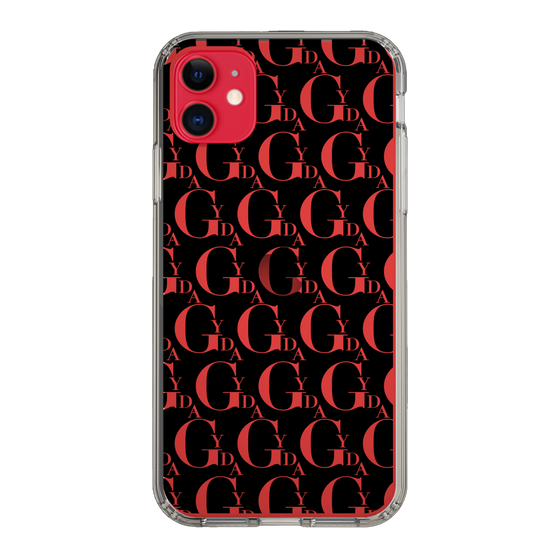 Slim Protection Case［ GYDA - Monogram - Black ］