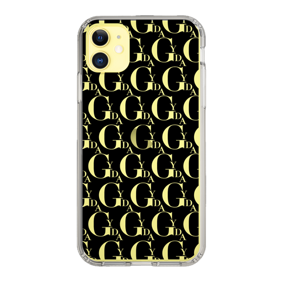 Slim Protection Case［ GYDA - Monogram - Black ］