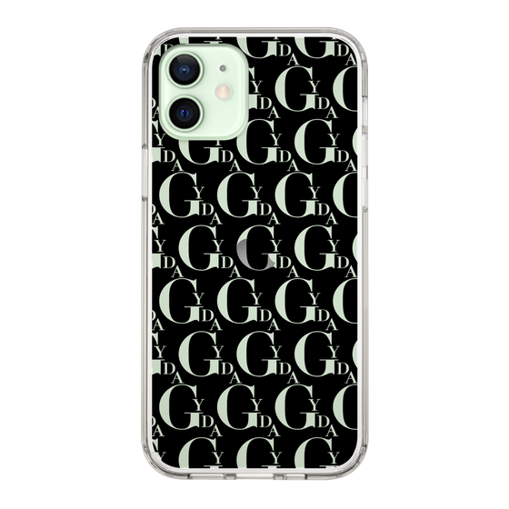 Slim Protection Case［ GYDA - Monogram - Black ］