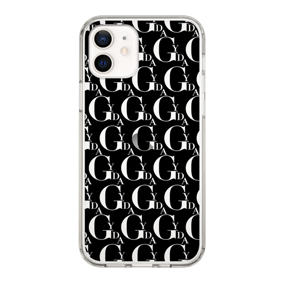 Slim Protection Case［ GYDA - Monogram - Black ］