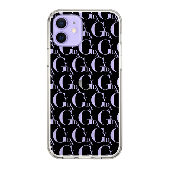 Slim Protection Case［ GYDA - Monogram - Black ］