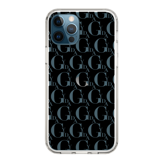 Slim Protection Case［ GYDA - Monogram - Black ］