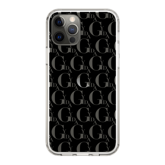 Slim Protection Case［ GYDA - Monogram - Black ］