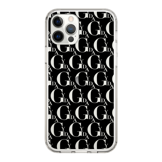 Slim Protection Case［ GYDA - Monogram - Black ］