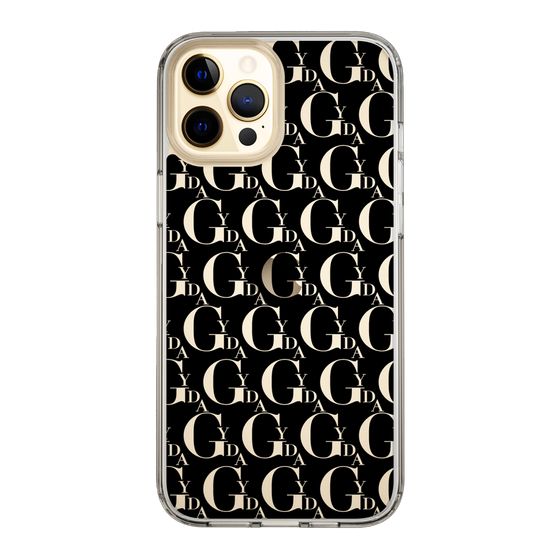 Slim Protection Case［ GYDA - Monogram - Black ］
