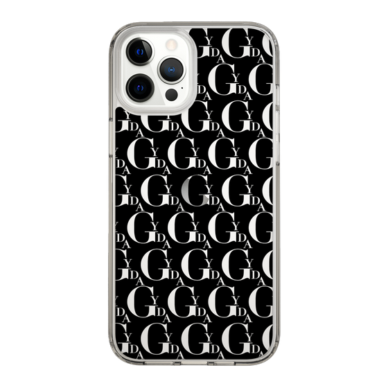 Slim Protection Case［ GYDA - Monogram - Black ］