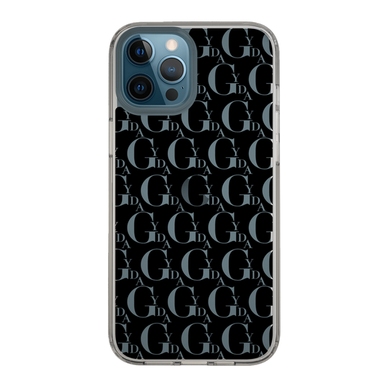 Slim Protection Case［ GYDA - Monogram - Black ］