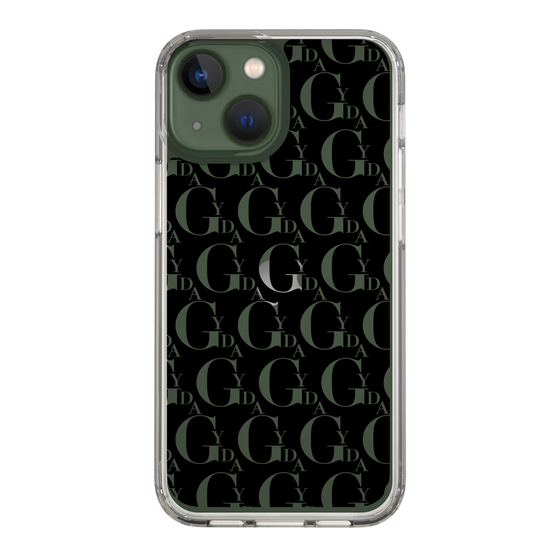 Slim Protection Case［ GYDA - Monogram - Black ］