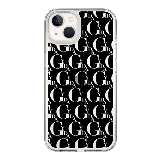 Slim Protection Case［ GYDA - Monogram - Black ］