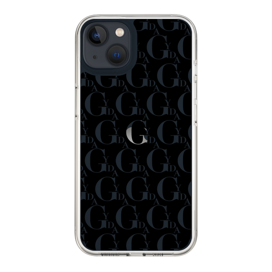 Slim Protection Case［ GYDA - Monogram - Black ］