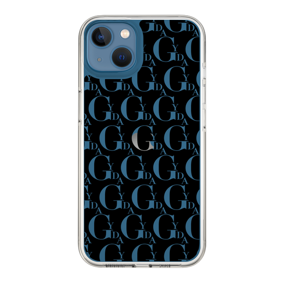 Slim Protection Case［ GYDA - Monogram - Black ］