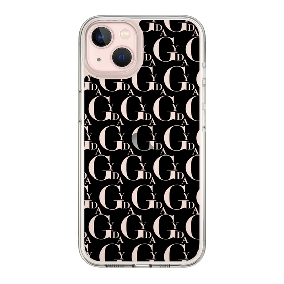 Slim Protection Case［ GYDA - Monogram - Black ］