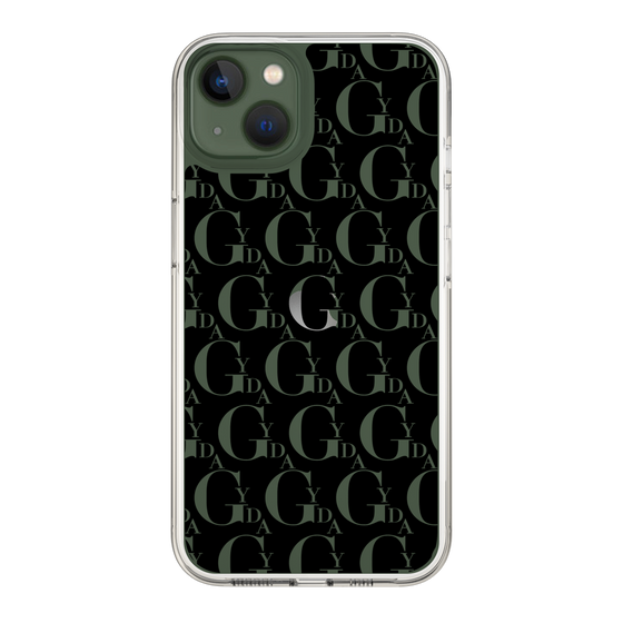 Slim Protection Case［ GYDA - Monogram - Black ］