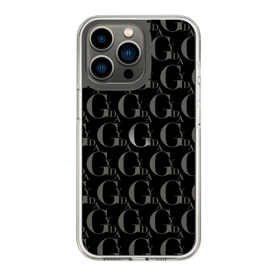 Slim Protection Case［ GYDA - Monogram - Black ］