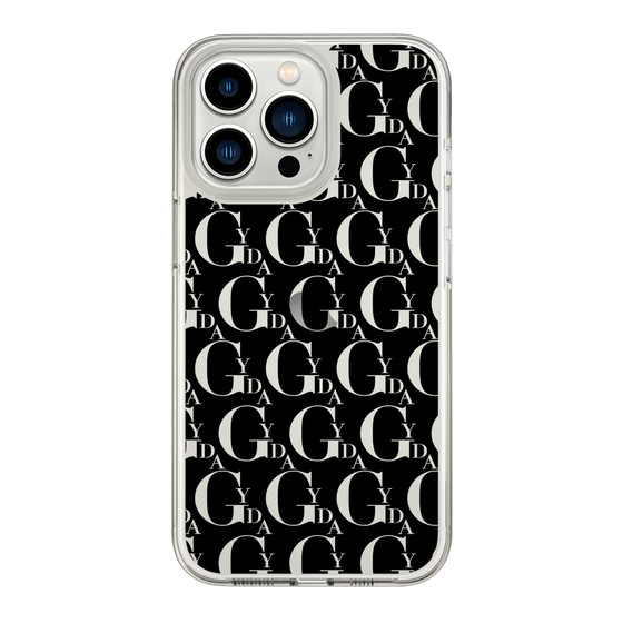 Slim Protection Case［ GYDA - Monogram - Black ］
