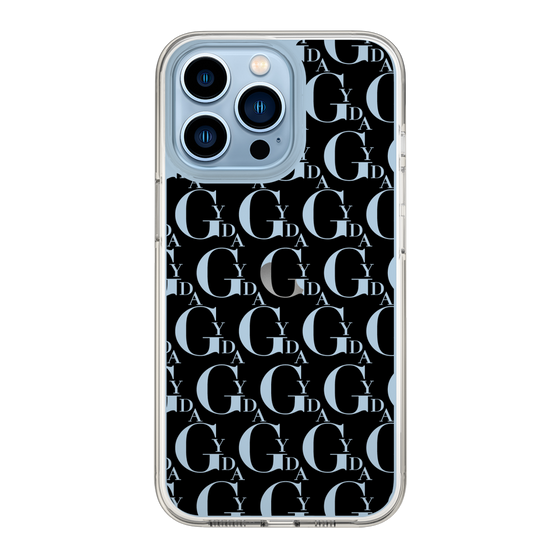 Slim Protection Case［ GYDA - Monogram - Black ］