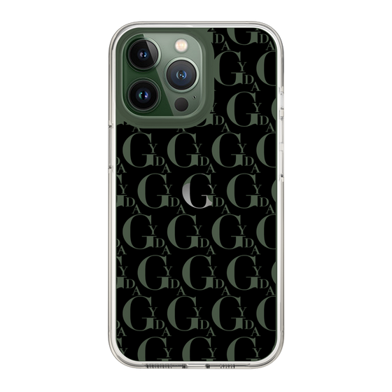 Slim Protection Case［ GYDA - Monogram - Black ］