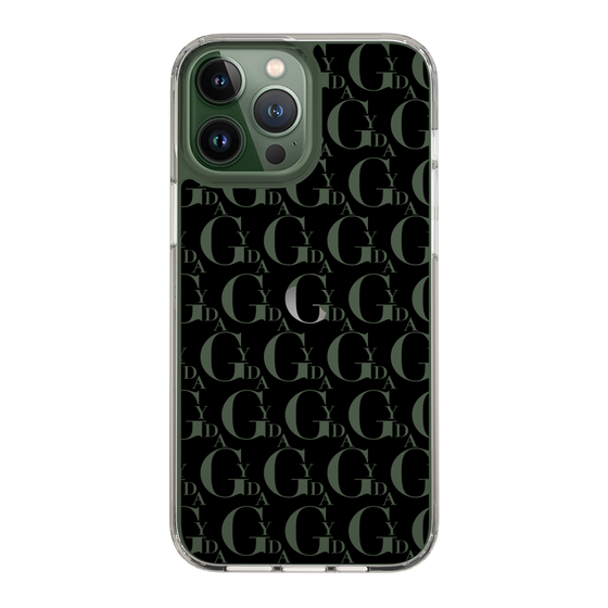 Slim Protection Case［ GYDA - Monogram - Black ］