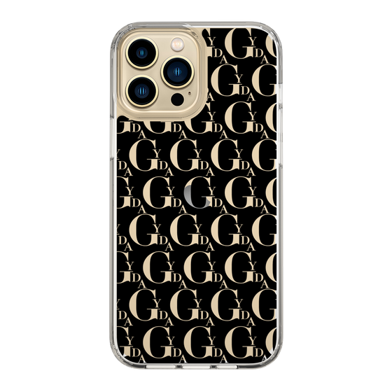 Slim Protection Case［ GYDA - Monogram - Black ］