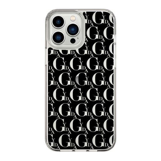 Slim Protection Case［ GYDA - Monogram - Black ］
