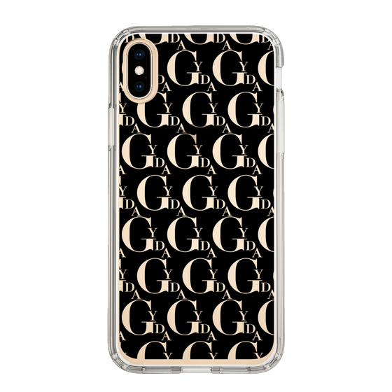 Slim Protection Case［ GYDA - Monogram - Black ］