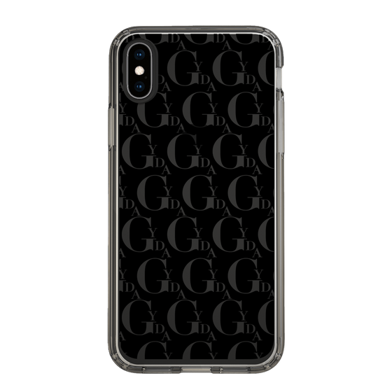 Slim Protection Case［ GYDA - Monogram - Black ］