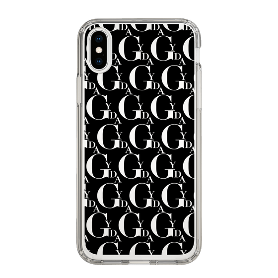 Slim Protection Case［ GYDA - Monogram - Black ］