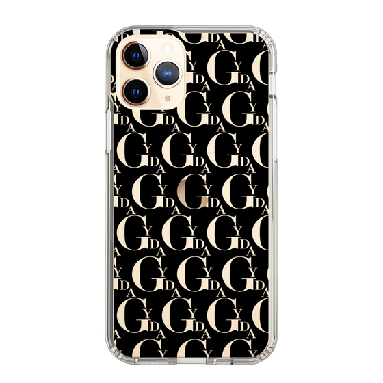 Slim Protection Case［ GYDA - Monogram - Black ］
