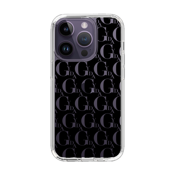 Slim Protection Case［ GYDA - Monogram - Black ］