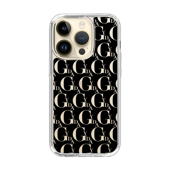 Slim Protection Case［ GYDA - Monogram - Black ］