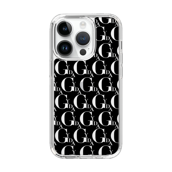 Slim Protection Case［ GYDA - Monogram - Black ］