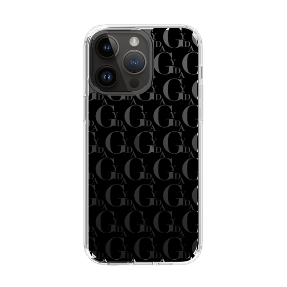 Slim Protection Case［ GYDA - Monogram - Black ］