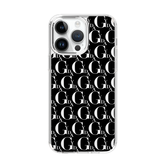 Slim Protection Case［ GYDA - Monogram - Black ］