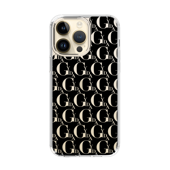 Slim Protection Case［ GYDA - Monogram - Black ］