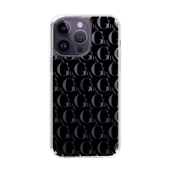 Slim Protection Case［ GYDA - Monogram - Black ］