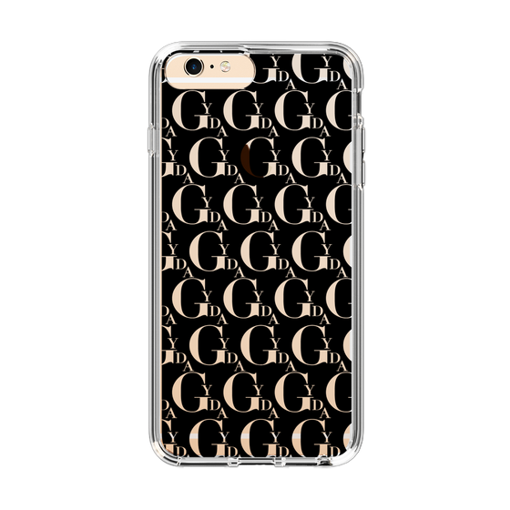 Slim Protection Case［ GYDA - Monogram - Black ］