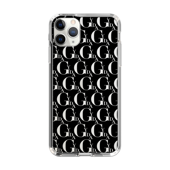 Slim Protection Case［ GYDA - Monogram - Black ］