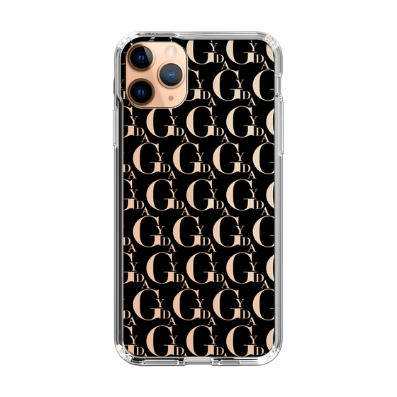 Slim Protection Case［ GYDA - Monogram - Black ］