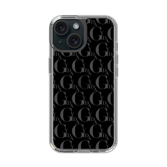 Slim Protection Case［ GYDA - Monogram - Black ］