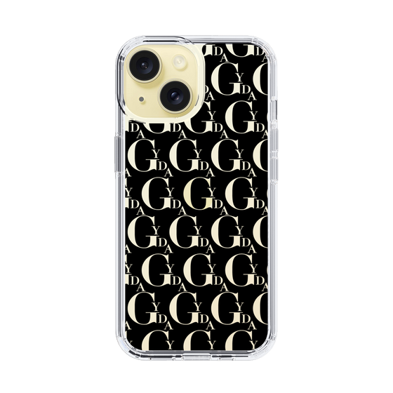 Slim Protection Case［ GYDA - Monogram - Black ］