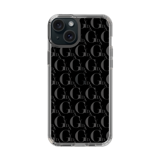 Slim Protection Case［ GYDA - Monogram - Black ］