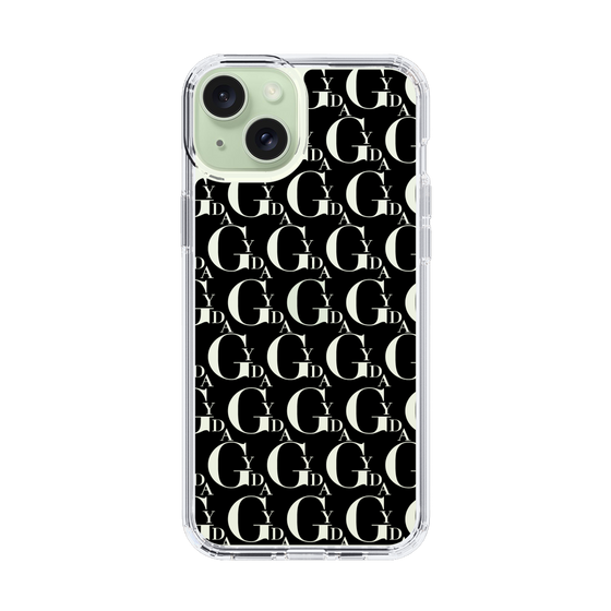 Slim Protection Case［ GYDA - Monogram - Black ］
