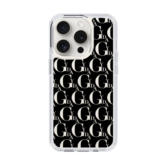 Slim Protection Case［ GYDA - Monogram - Black ］
