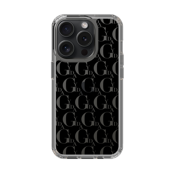 Slim Protection Case［ GYDA - Monogram - Black ］