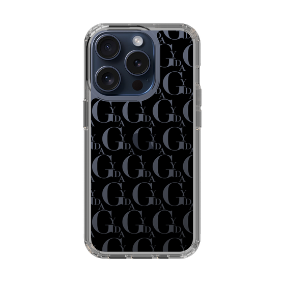 Slim Protection Case［ GYDA - Monogram - Black ］