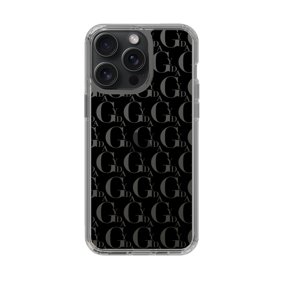 Slim Protection Case［ GYDA - Monogram - Black ］