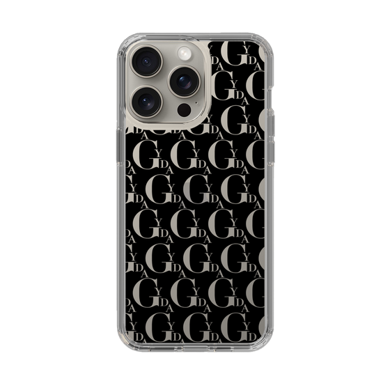 Slim Protection Case［ GYDA - Monogram - Black ］